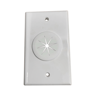 Placa de Pared, con Orificio y Grommet, Ideal para Pasar Cables