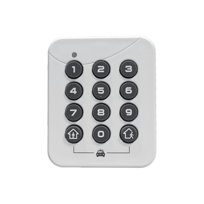 ALULA - PINPad Estación de Armado Local / Alimentación por Batería / Instalación Sin Herramientas / Desarmado seguro de 4 a 10 dígitos / Armado de 1 Botón