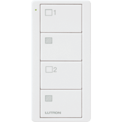 Control remoto PICO inalámbrico con 4 botones  encender/apagar grupo/escenas,  complemente con un atenuador o switch on/off