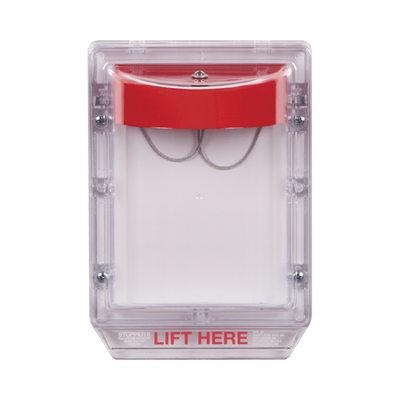 Cubierta Protectora de Policarbonato Serie Stopper IIÆ, Con Bocina, Sin Espaciador, Montaje Empotrado, Sin Etiqueta