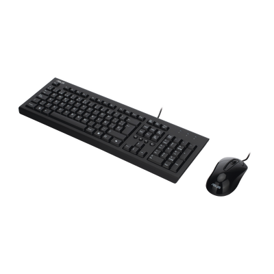 KIt de Teclado y Mouse Cableado / Diseño Elegante y Silencioso (No Requiere Drivers)