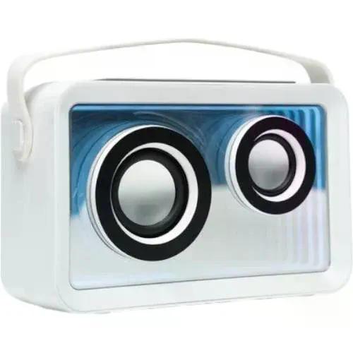 BOCINA PERFECT CHOICE PORTATIL LOOPSTAR BLUETOOTH ALAMBRICO/INALAMBRICO USB C 8W BLANCO RESISTENTE A POLVO/AGUA