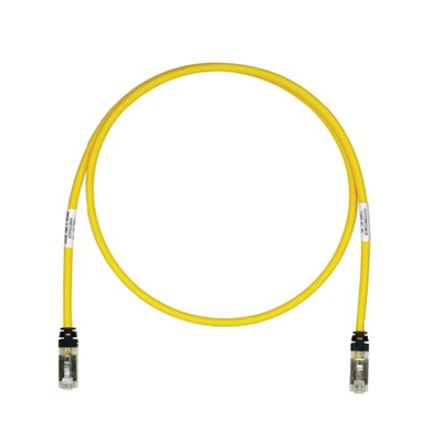 Patch Cord Cat6A, Blindado S/FTP, CM/LS0H, 1.5 Metros (4.92 Pies), Color Amarillo