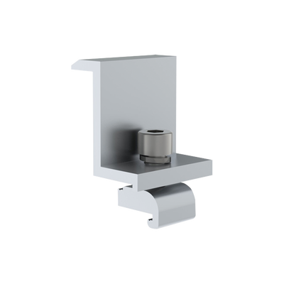 Sujetador final 30 mm para montaje de paneles solares en riel7