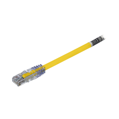 Cable de Parcheo UTP, Cat6A, 24 AWG, CM, Color Amarillo, 2.13 Metros (7 Pies)
