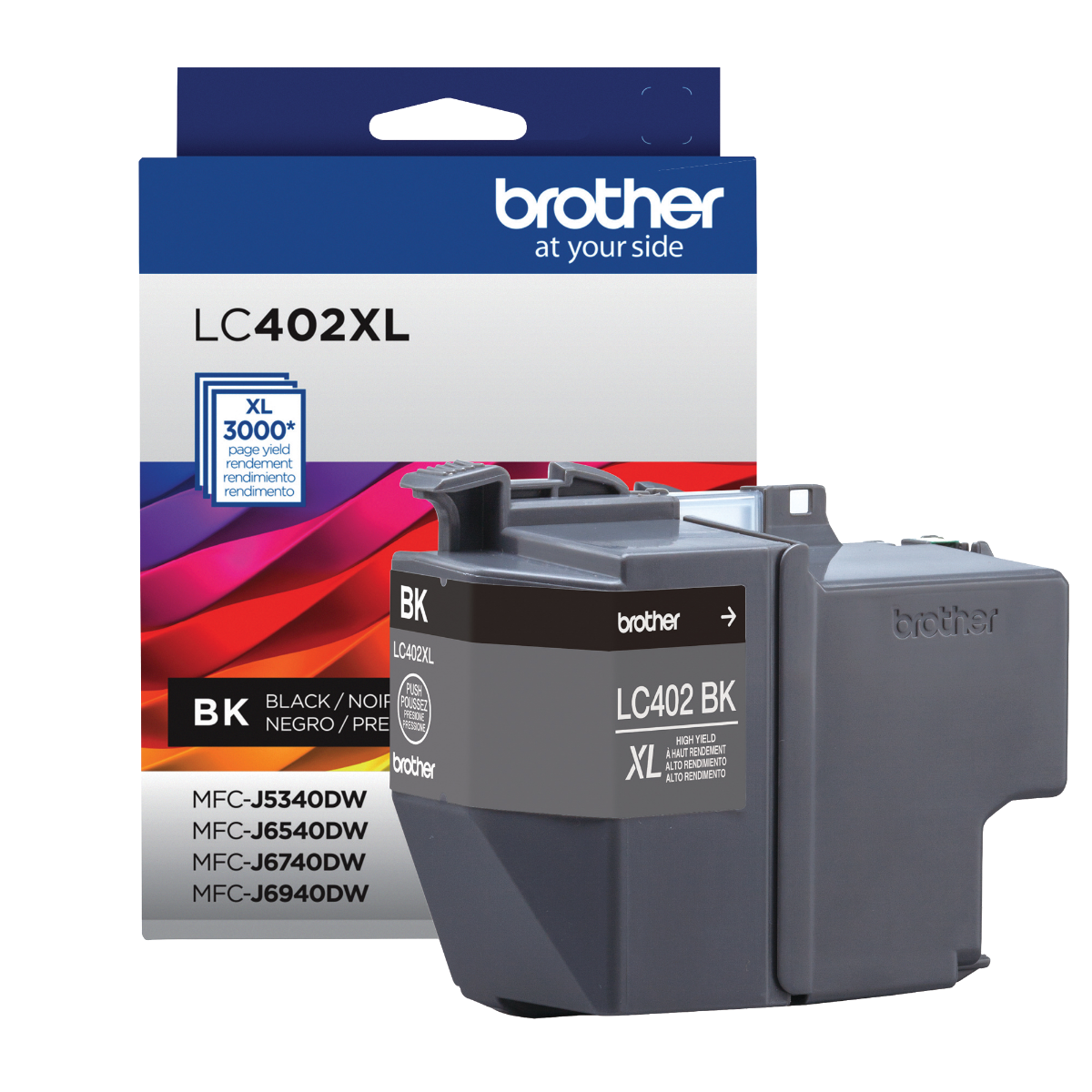 CARTUCHO BROTHER LC402XLBKS NEGRO 3000 PAG PARA MFCJ6940DW LC402XLBKS