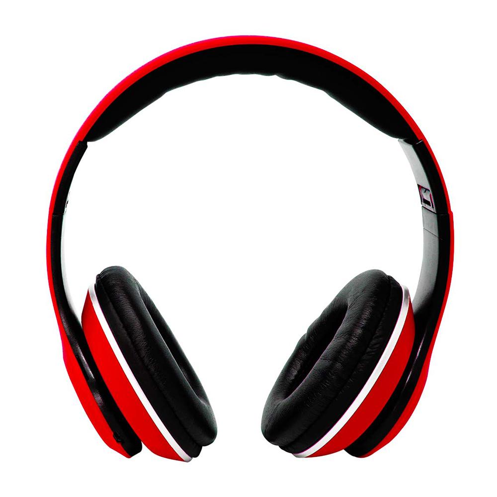 DIADEMA NECNON CON MICROFONO NBH 01R BLUETOOTH ALAMBRICO INALAMBRICO 3.5MM ROJO (NCAB0102RZ)