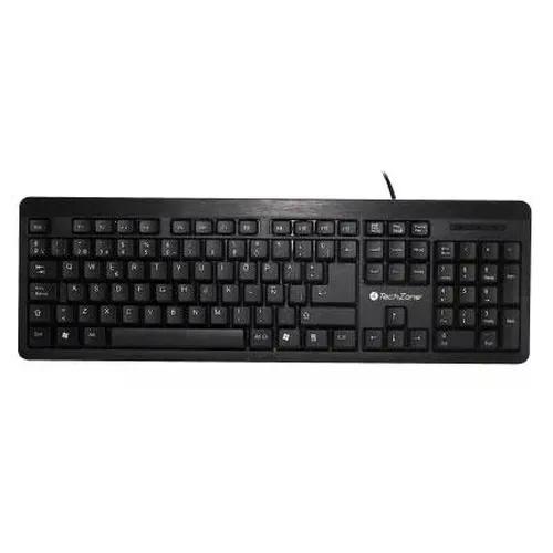 TECLADO TECHZONE TZ16TEC01 ALA AL AMBRICO USB NEGRO