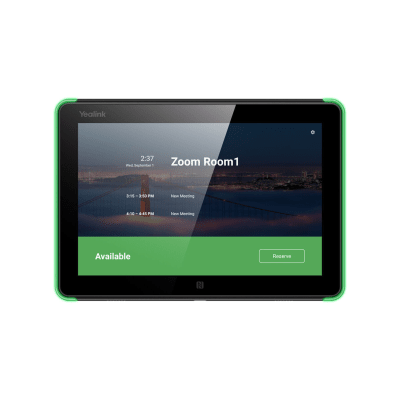 Panel Touch Para Programación De Salas De Reuniones Todo En Uno Con LED RGB De Indicadores De Estado Y Cámara Integrada De 2 MP
