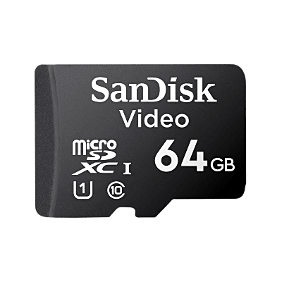Sandisk Video Ultra SDXC UHS-I/Class 10 MSD SDSDQAS4-064G-BP