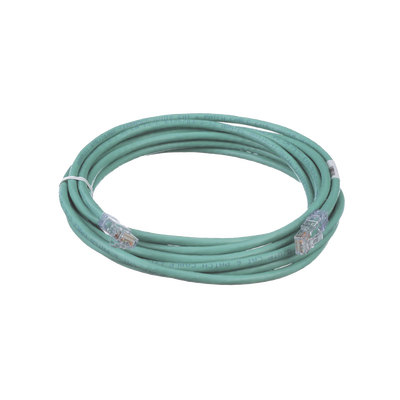 Cable de Parcheo TX6, UTP Cat6, 24 AWG, CM, Color Verde, 4.57 Metros (15 Pies)