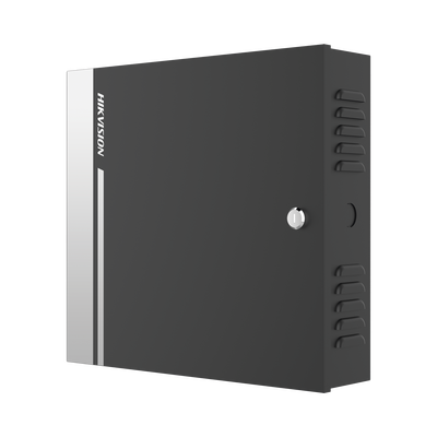 Controlador de Acceso para 2 Puertas y 4 Lectores Wiegand o RS485 / Incluye Gabinete y Fuente de Alimentación 12Vcc/8A / Soporta Batería de Respaldo /  Wiegand y RS-485 / 10,000 Tarjetas