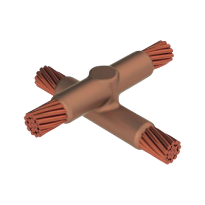 Molde para Soldadura Exotemica tipo X empalmado para cable 4/0 AWG - 4/0 AWG. 