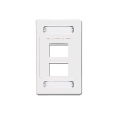 Placa de Pared Modular MAX, de 4 Salidas, Color Blanco