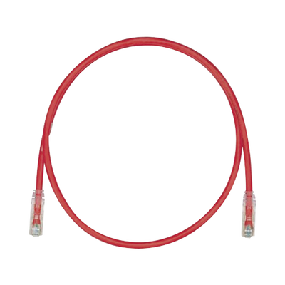 Cable de Parcheo TX6, UTP Cat6, 24 AWG, CM, Color Rojo, 0.91 Metros (3 Pies)