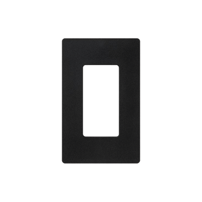 Tapa Color Negro Satin para interruptor o dimmer Lutron, 1 gang, limpio y moderno