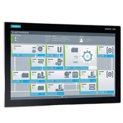 Panel PC Industrial SIMATIC / 19" Multitouch 1920x1080 / Core i7-8700 6C/12T / 64 GB DDR4 / SSD 960 GB / 3x Gigabit Ethernet / RAID Onboard / Windows 10 Enterprise / Certificado para Ambientes Peligrosos y Marítimos