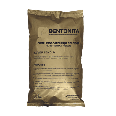 Bentonita, Compuesto Conductor Coloidal para Tierras Físicas, Saco con 20 Kgr.