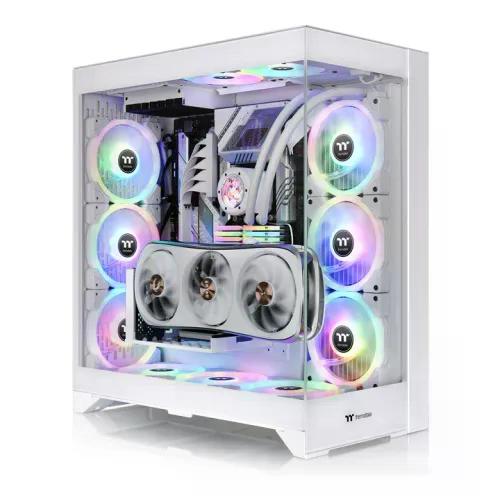 GABINETE THERMALTAKE CTE E600 MX SNOW MIDI TOWER ATX EATX MICRO ATX MINI ITX USB 3.0 SIN FUENTE SIN VENTILADORES INSTALADOS BLANCO