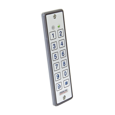 Lector ultra delgado de proximidad con teclado, capacidad de lectura de tarjetas  de proximidad de 125 Khz (tipo EM y HID)