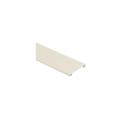 Cubierta para canaleta T-70, de PVC rígido, 70.1 x 9.1 x 1800 mm, Color Blanco Mate