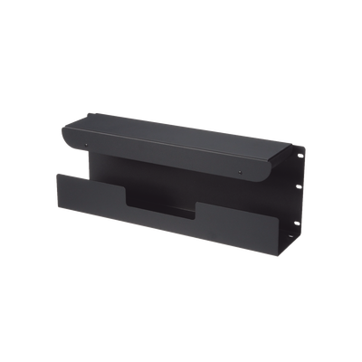 Accesorio Pasacables Para Rack Estándar de 19 in, 4 UR, Capacidad de 260 Cables Cat6, 4.5 in de Profundidad, Color Negro