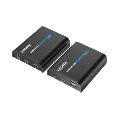 Kit extensor KVM (HDMI y USB) hasta 120 metros | Resolución 1080P @ 60 Hz | Soporta STP y UTP CAT6 | Soporta Switch Gigabit para control KVM múltiple | Soporta hasta 253 receptores | Transmite el Video y Controla tu DVR vía USB