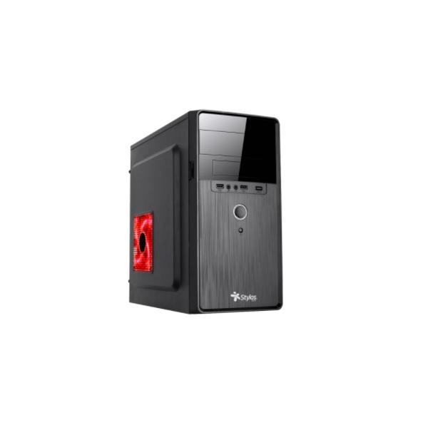 GABINETE STYLOS CGAB5 MICRO ATX/ MICRO ITX F-500W USB 3.0 NEGRO STPGAC5B