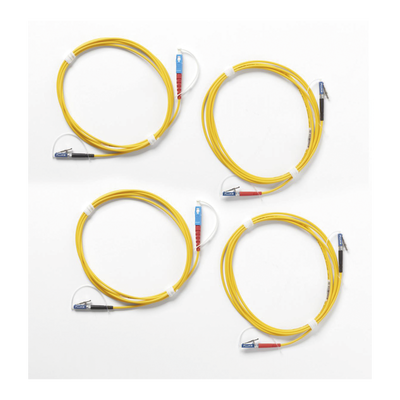 Kit de Cables de Referencia de Comprobación Monomodo CertiFiber Pro, Para Fibras con Conectores LC (2 SC/LC Metálico, 2 LC/LC Metálico), de 2 Metros (6.56 Pies)