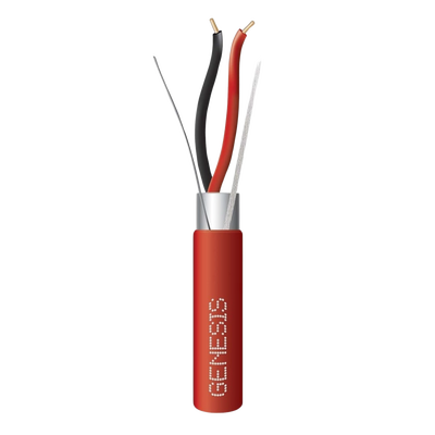 Carrete de Alambre 305 Metros (1000 Pies) / 2 x 16 AWG Blindado / PLENUM / Para Alarmas de Incendio