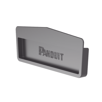 Tapa Final Para Canaletas FiberRunner™ 12x4, de Instalación a Presión, Color Negro