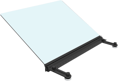 Deflector Superior Angulado para Rack Express, 10.90 x 23.60 x 22.50 pulgadas, Negro, Material Policarbonato ABS, Montaje Magnético, Configuración Pasillo Frío/Caliente, Sistema de Contención Express