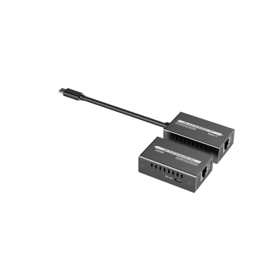 Extensor Mini 4K120Hz USB-C a HDMI | Transmisión 18 Gbps | Distancia 60m 4K@60Hz | HDR10 / HDCP 2.2 | Protección ESD ±8KV | Alimentación por Fuente de Señal