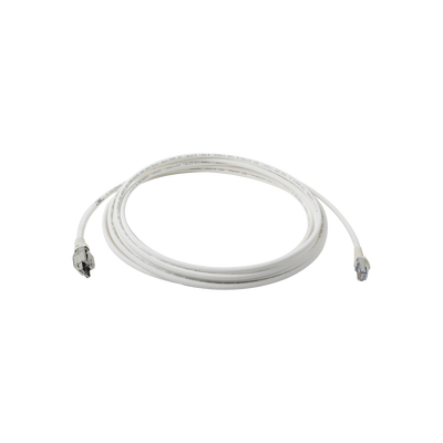 Patch Cord TERA Cat6A 1/10G Ethernet, de 4 Pares y Conector Modular, LS0H, Color Marfil, 5 Metros (16.40 Pies)