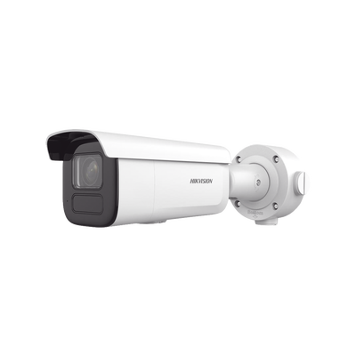 Bala IP 6 Megapixel / Lente Mot. 2.7 a 13.5 mm / 60 mts IR EXIR / Exterior IP67 / IK10 / DARKFIGHTER / PoE+ / Micro SD / Audio y Alarmas I/O / 4 Analíticos: AcuSense, Deteccion Facial, Conteo de Personas por Cruce y Zona