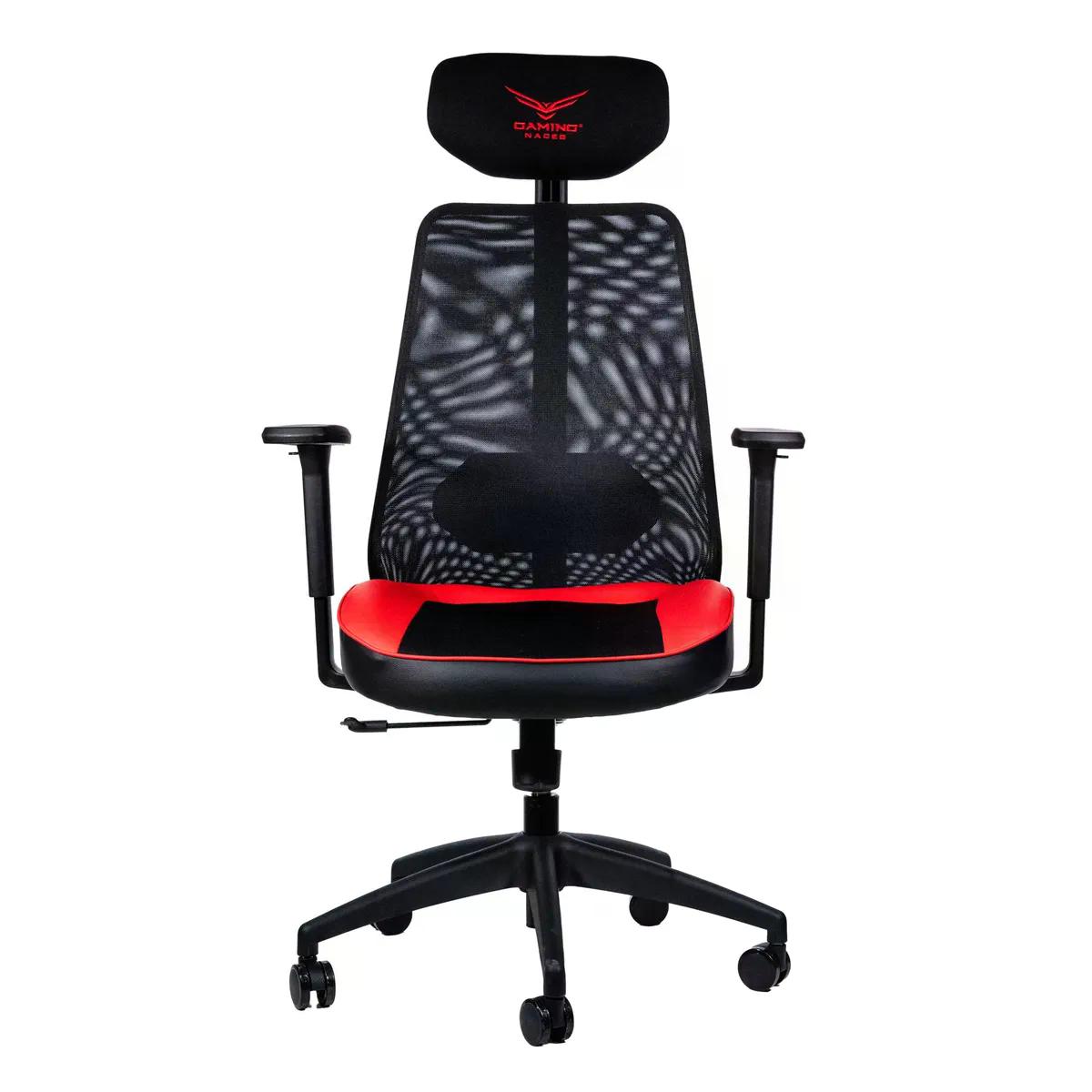 SILLA NACEB GAMER X ONE NA-09S4R HASTA 140KG NEGRO