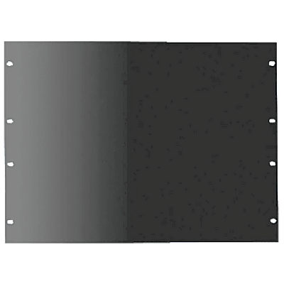 Panel de Rack 19 Pulgadas 3 UR / Tapa Ciega / Acero Dulce / Negro RAL 9005 / 2.66 mm Espesor / Para Gabinetes y Racks Abiertos