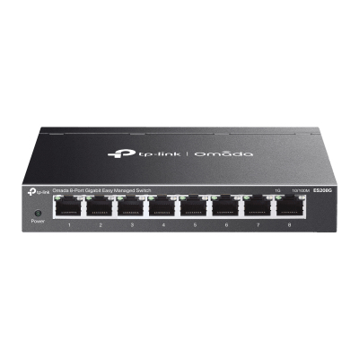 Switch Gestionado Easy Managed 8 Puertos Gigabit / 16 Gbps Capacidad / 11.9 Mpps Forwarding Rate / SDN Omada / VLAN 802.1Q / QoS / Gestión Cloud / Sin Ventilador
