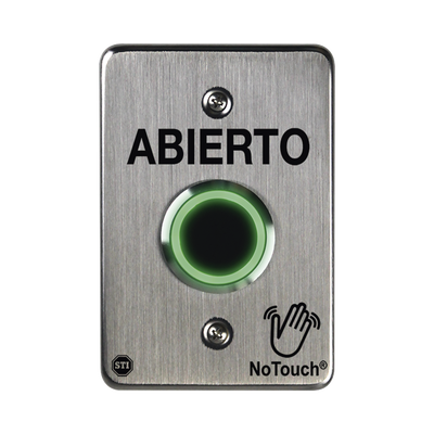Interruptor IR NoTouch® de Acero Inoxidable, De un solo grupo, ABIERTO