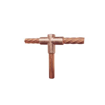 Molde para soldadura exotermica Tipo T, Tope de varilla 3/4 in. a Cable de Paso 4/0 AWG