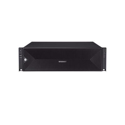 NVR 32 Megapixel (8K) / 32 Canales IP / Soporta 8 Discos Duros / H.265 & Wisestream / Wisenet P2P / ONVIF / Compatible con Cámaras IA / Salida HDMI en 4K
