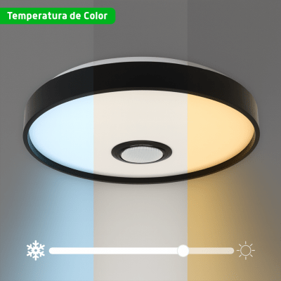 Luminario LED JLAR-3003 / 30W / 2400 Lúmenes / Bluetooth Control App / Voltaje 85-265V / Temperatura 6500K Fría / Garantía 3 Años