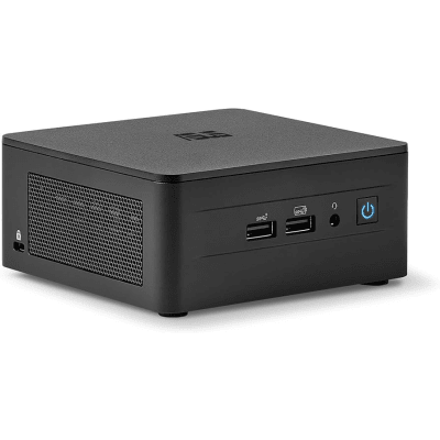 Mini PC NUC Barebone / Core i7-1360P (13 Gen) / Wi-Fi 6E + 2.5GbE / Bluetooth / Sin Memoria RAM, SSD y S.O. / 4 Monitores / Customizable a su Necesidad / Incluye fuente