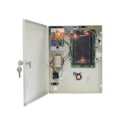 Controlador de Acceso para 2 Lectoras / 30,000 Tarjetas / Incluye Gabinete y Fuente de Alimentación