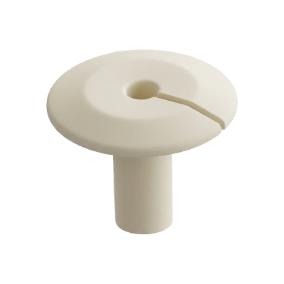 Pasacable Ivory / PVC Rígido / Protección UV / Autoextinguible / Diámetro Exterior Ø22-28 mm / Interior Ø7.7 mm / Para Cables hasta 9.0 mm / Temperatura -5°C a 65°C