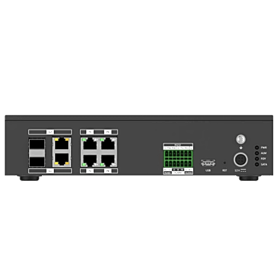 Terminal Server para Tráfico Inteligente / 8 Canales Hasta 20MP / 8TB HDD / 4 Puertos Ethernet 100M + 2 Puertos Gigabit / Exterior IP67 / Protocolos H.264-H.265 / Gestión de Tráfico y Video