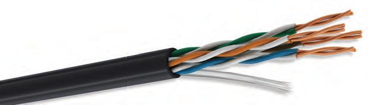 CONDUMEX CABLE UTP CAT5E EXTERIOR R.DE GEL4 PAR NEGRO 305M(664464)
