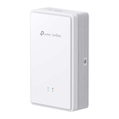 Punto de Acceso GPON Omada / WiFi 6 AX1800 / 1 puerto GPON / 1 Puerto FXS / 2 Puertos 10/100/1000 RJ45 / Mesh Omada / Configuración por Controlador o Stand-Alone / Para Montaje en Pared