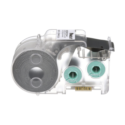 Casete de 350 Etiquetas Autolaminadas de 25.4 x 19.05 mm (1 x 0.75 pulgadas), para Cables de 2 a 4.1 mm (0.08 a 0.16 pulgadas) de Diámetro, Área de Impresión Color Blanco