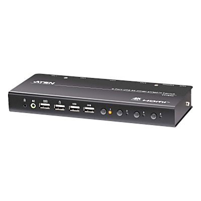 Switch KVMP USB HDMI 4witch KVM HDMI 4 Puertos | 4K DCI | USB 2.0 | Hotkeys | Video DynaSync | Plug & Play